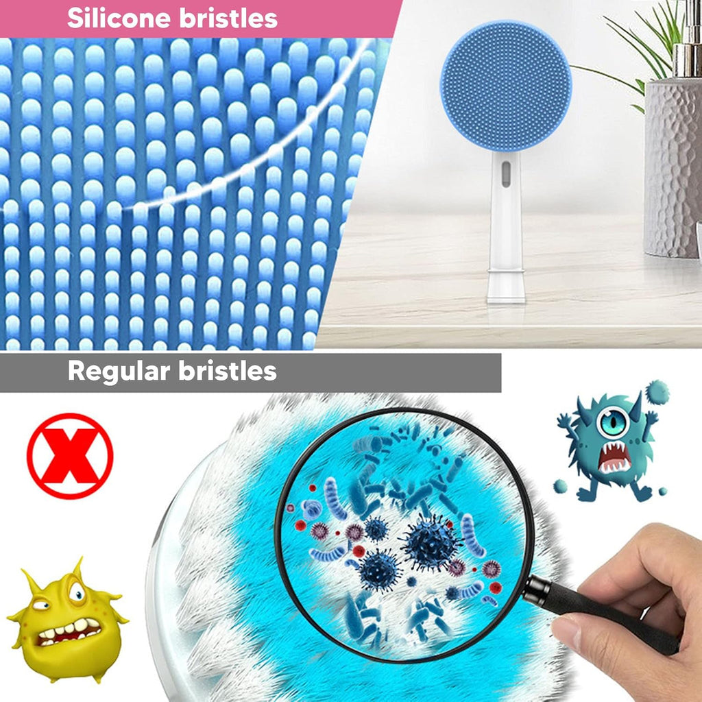 Cleansing Brush Replacement Head, Electric Silicone Face Scrubber Replacement Head for Exfoliating Skin Care