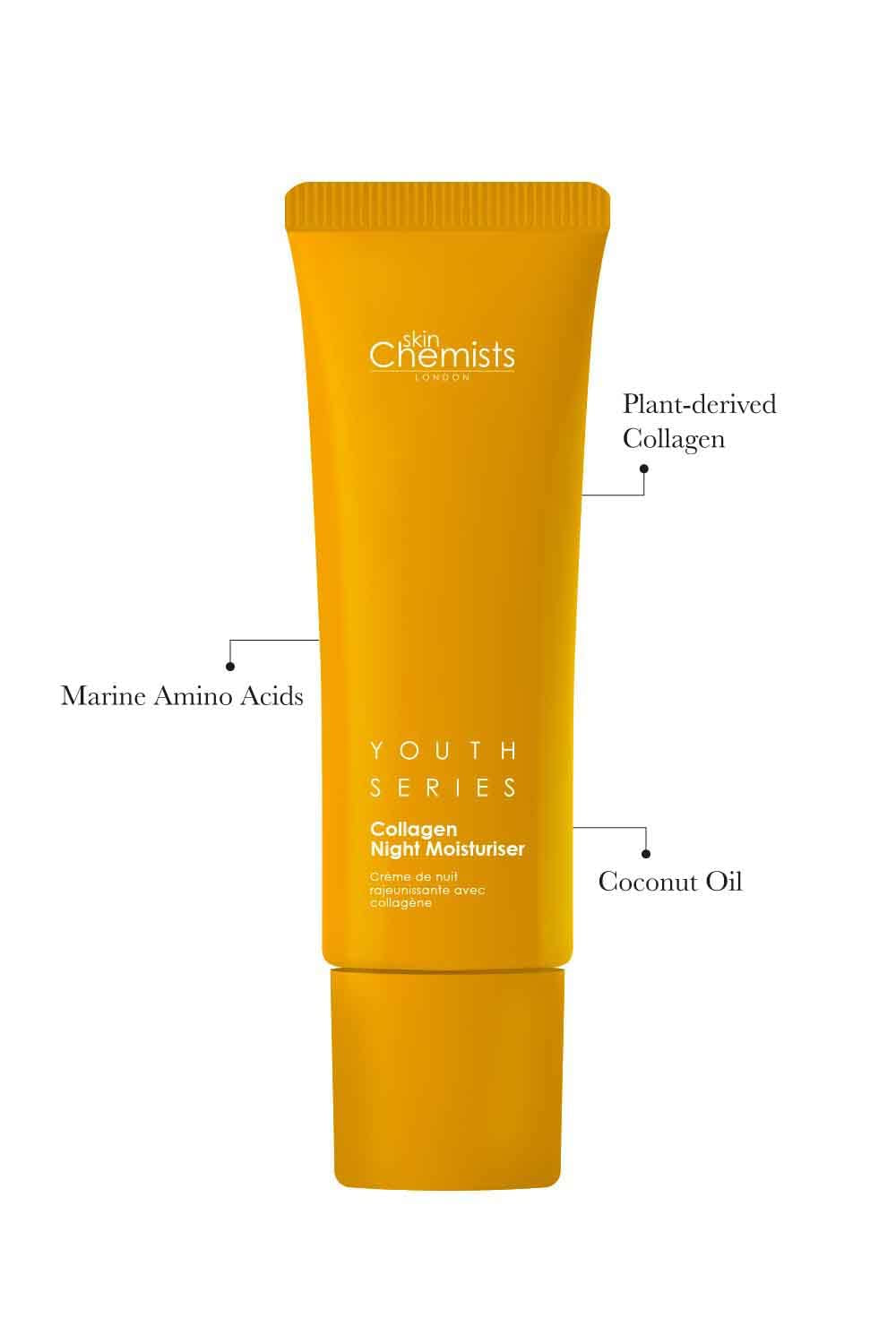 Collagen anti Aging Night Moisturiser | anti Aging Skin Care Face Moisturiser Cream Enriched with Plant-Based Collagen, Marine Amino Acids & Coconut Oil - Daily anti Aging Skin Care 50Ml