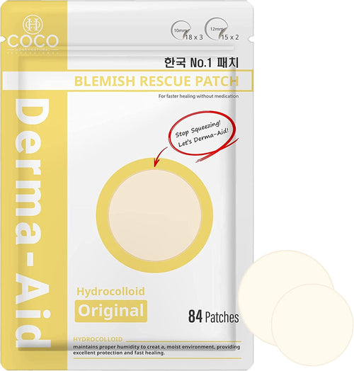 Acne Patches Pimples Zits Patch Blemish - Derma-Aid for Blemish Spot, Face & Skin Care, Facial Stickers (Original)