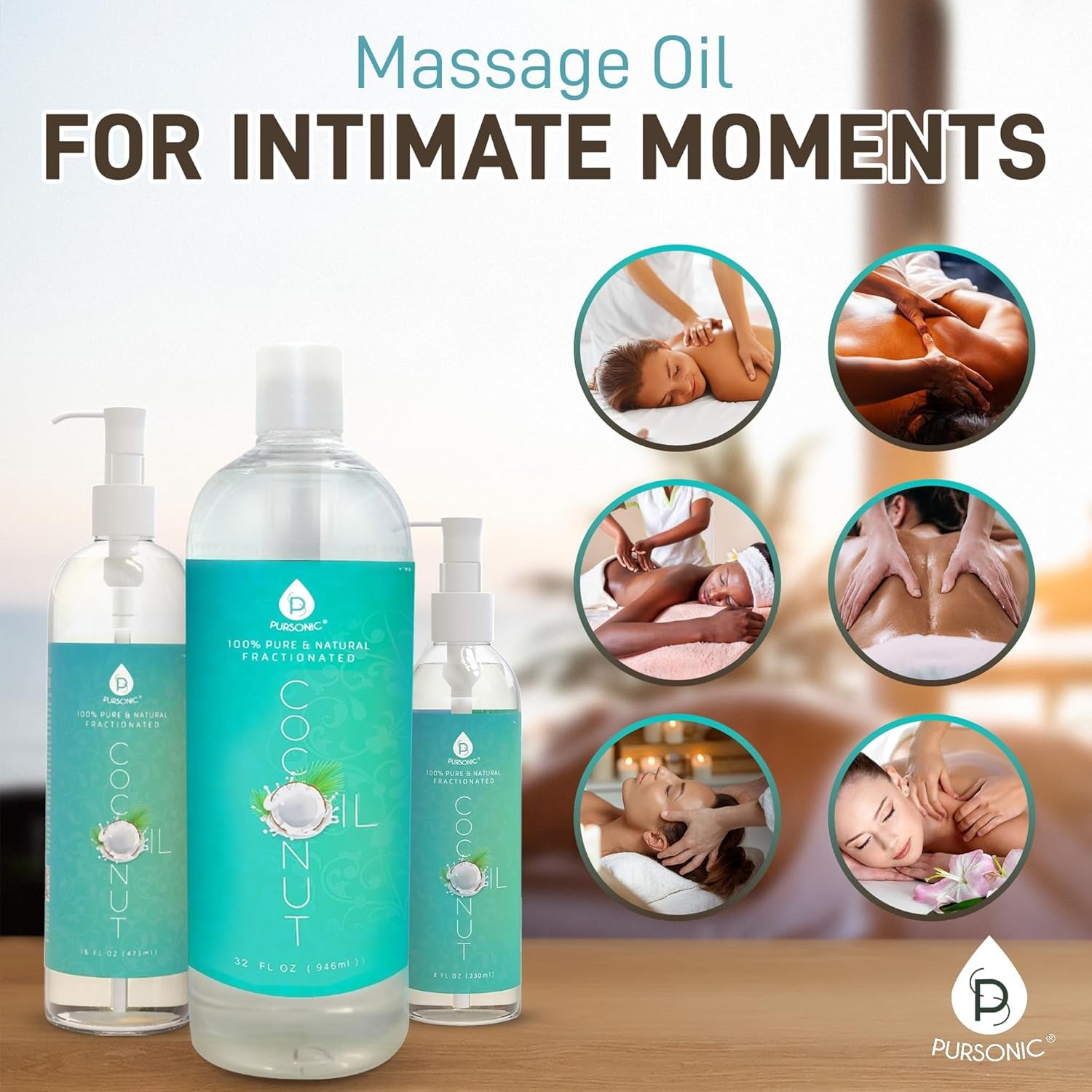 Pure Unscented Fractionated Coconut Oil - 16 Oz Multipurpose Oil for Skin, Hair, Body Massage & Makeup Removal - Carrier Oil for Essential Oils and Aromatherapy