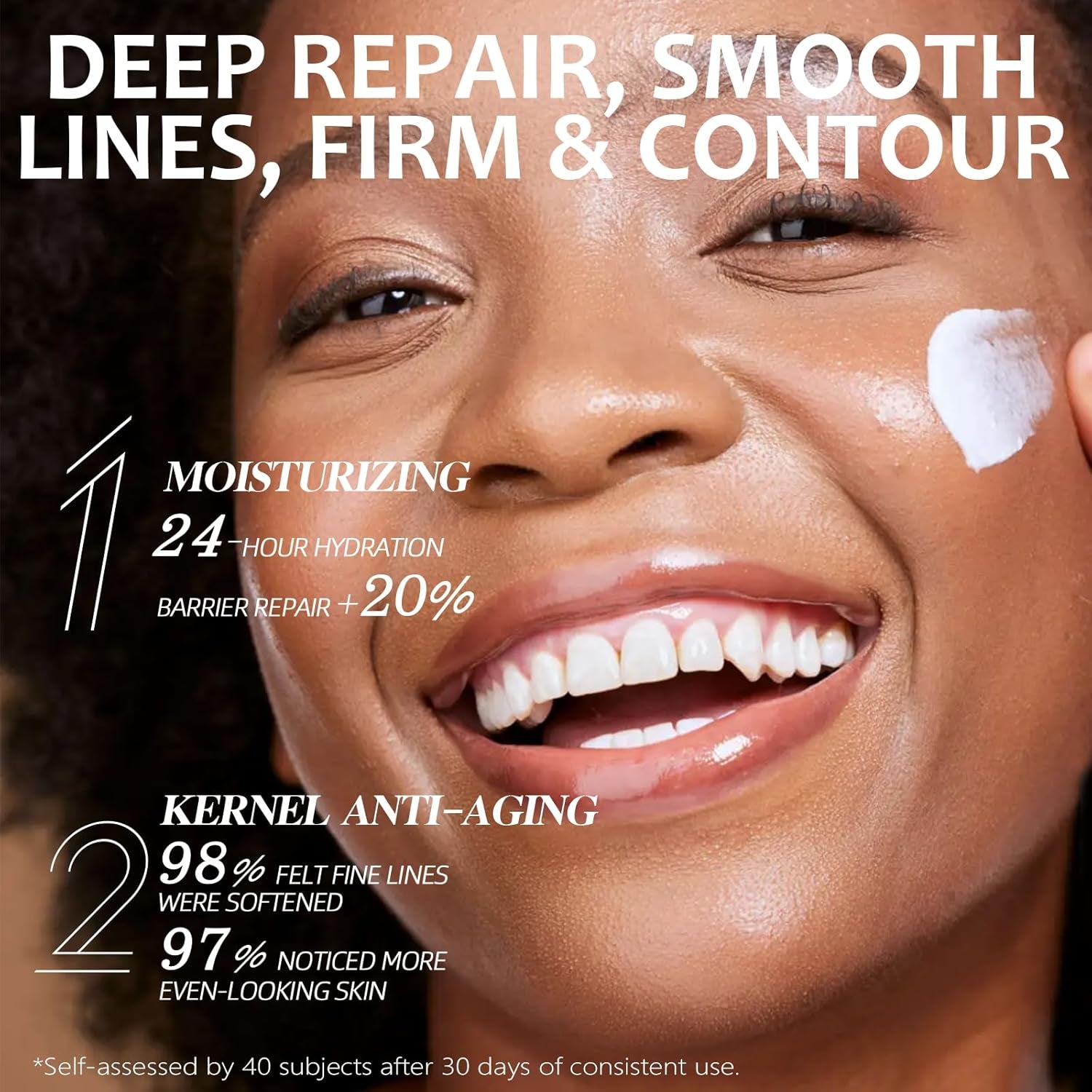 Dewy Skin Cream, Hydrating Face Moisturizer for Dry & Dull Skin, Long-Lasting Hydration Facial Cream, Lightweight Non-Greasy Formula, Plumps & Smooths Skin, Daily Skincare for All Skin Types