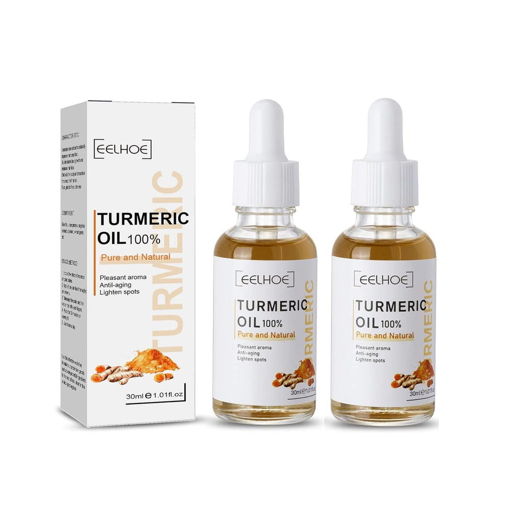 2024 New Turmeric Serum Oil Facial Skin Care Serum, Turmeric Face Serum Oil, Moisturizing the Skin Serum,Suitable for Dry Skin, Redness, & Skin Blemishes (Colorless 2P)