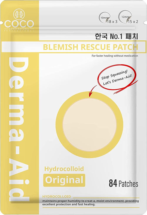 Acne Patches Pimples Zits Patch Blemish - Derma-Aid for Blemish Spot, Face & Skin Care, Facial Stickers (Original)