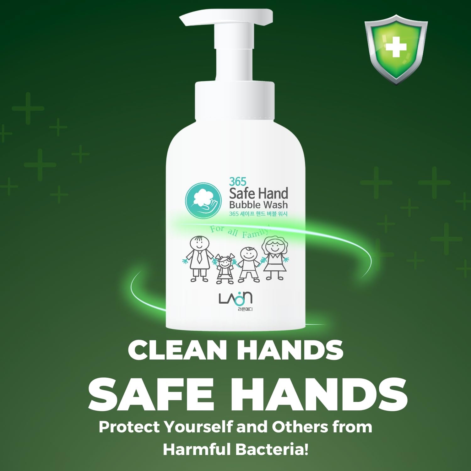 Safe Hand Bubble Wash for All Skin Types 500 Ml Korean Skin Care Made, 17 Fl Oz
