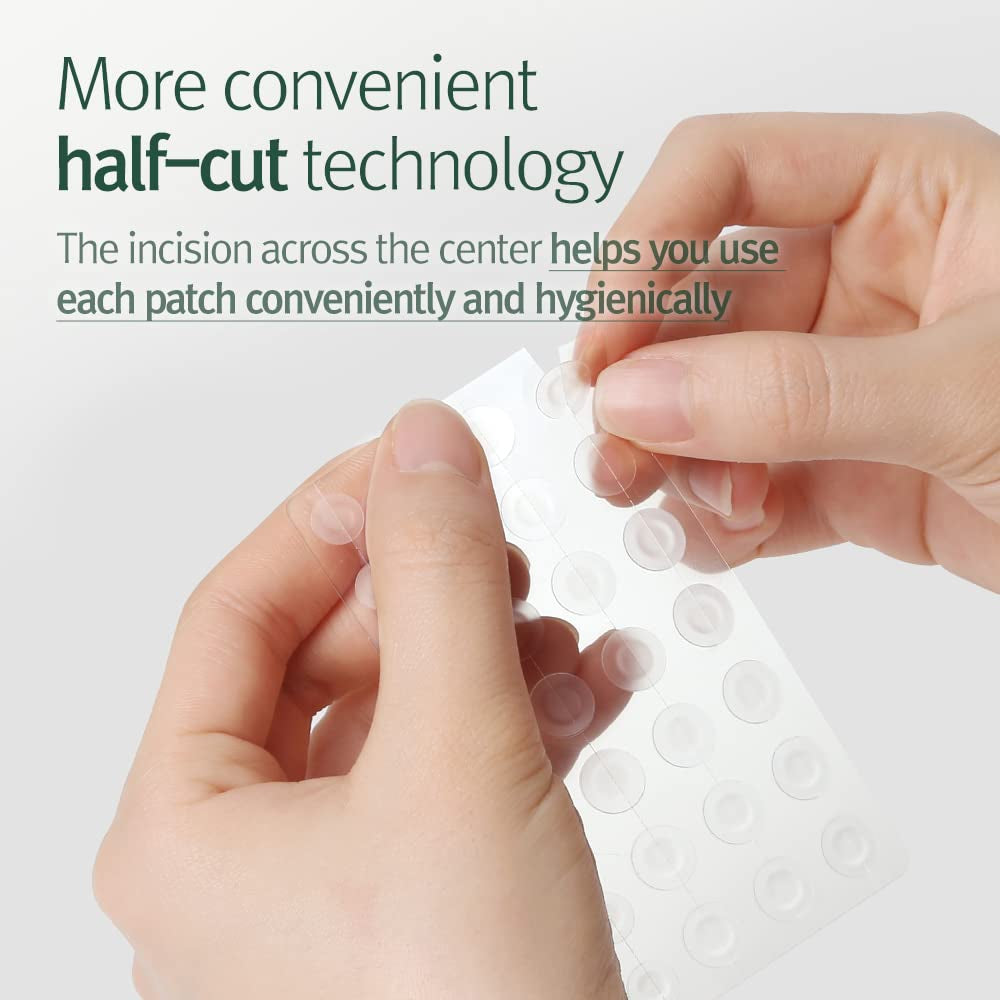 PKY Calming Clear Spot Patch (Slim Care)145 Count Quick, Adhesive & Invisible Oval Fit Stickers, Hydrocolloid Acne Spot Cover, Pimple Focused Skin Care for Blemishes and Zit, 2 Sized