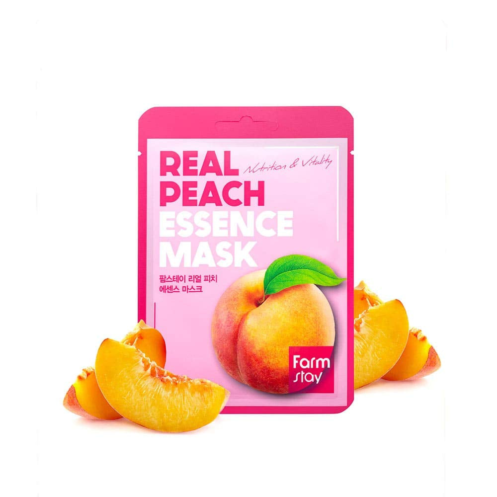 ] Real Essence Mask(12-Combo) - Mango, Coconut, Peach, Avocado | Korean Skin Care Mask Sheet