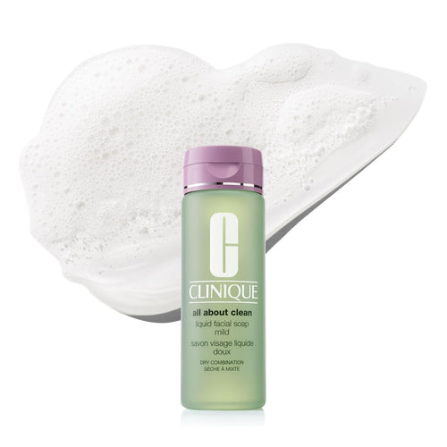 Clinique 3-Step All about Clean Liquid Gentle Facial Cleanser Soap for Dry Combination Skin | Type 2
