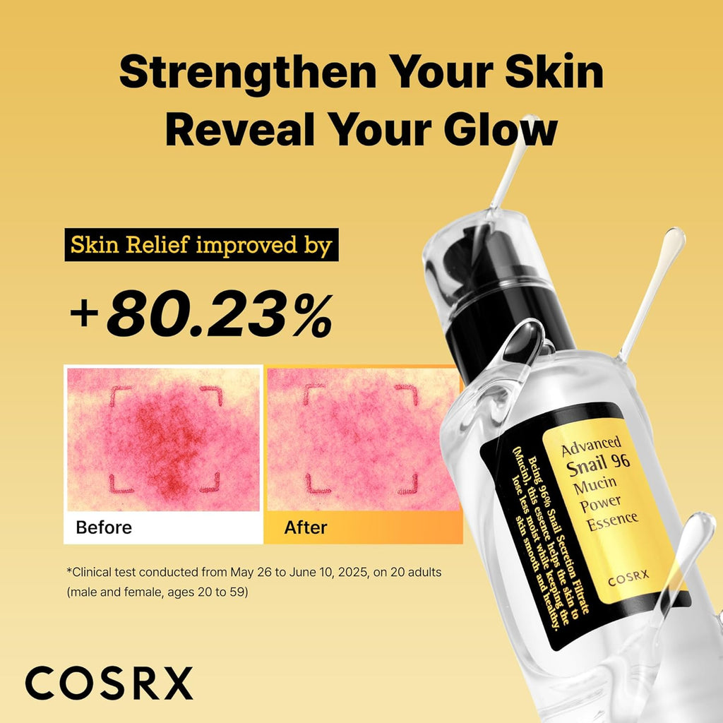 Snail Mucin Repairing Serum 100Ml, Hydrating Serum for Face with Snail Secretion Filtrate for Dull Skin & Fine Lines, Korean Skin Care